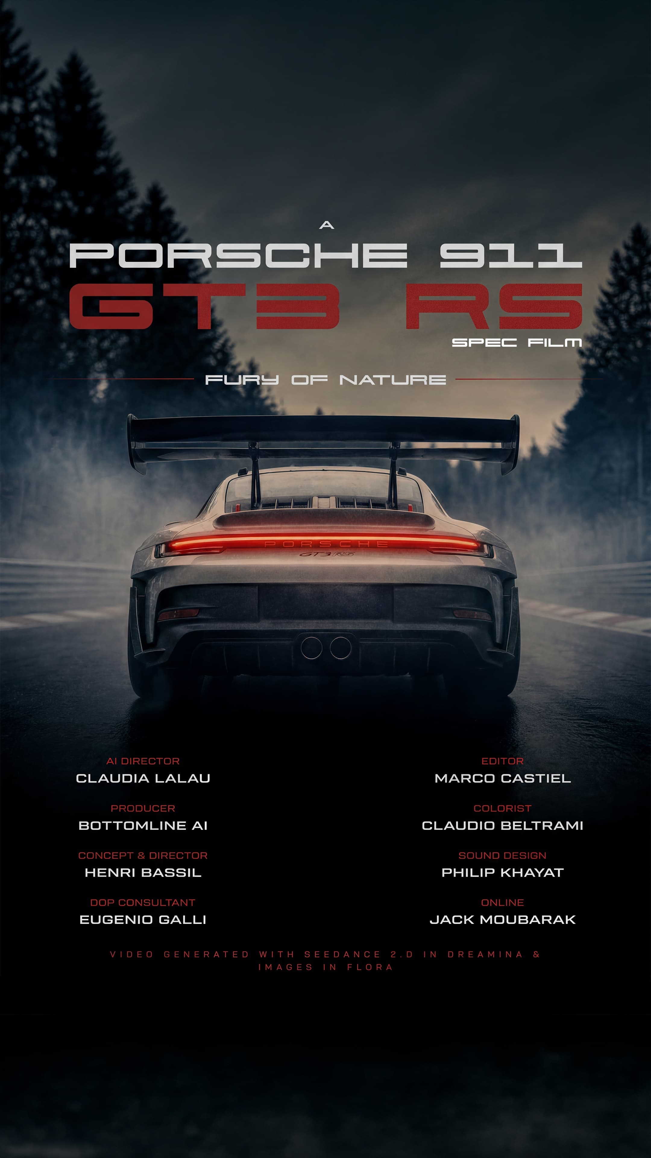Porsche 911 GT3 RS poster