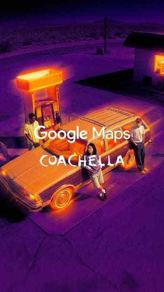 Ask Maps X Coachella poster